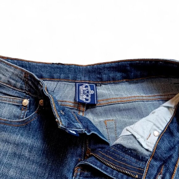 Victoria Beckham for Rock & Republic “Madrid” Jeans Size 29  Gold Crown Crystals - Picture 8 of 10